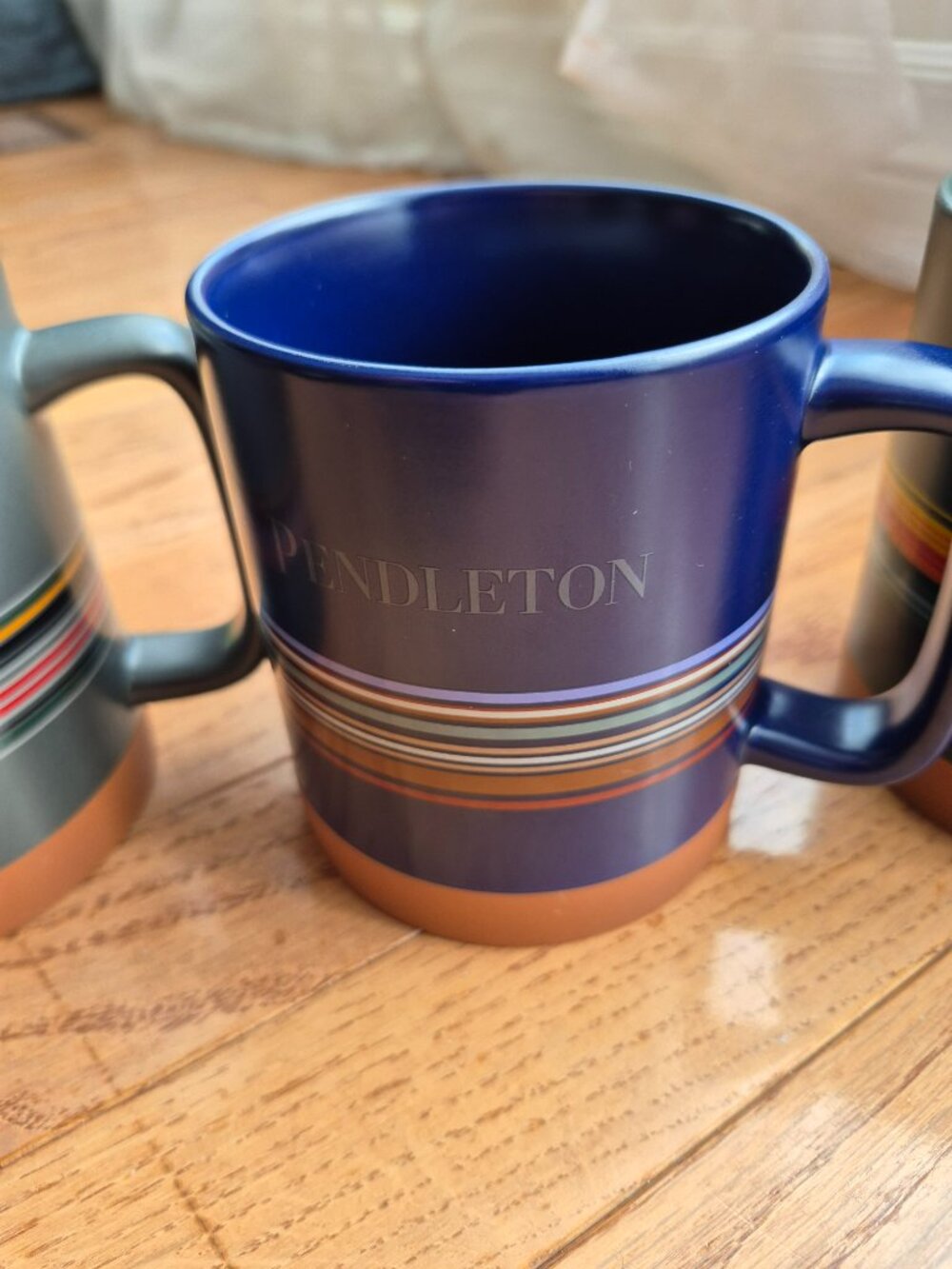 Pendleton National Parks collectible Mugs Stonewear Set Of 3 Blue, Grey & Green - Picture 4 of 10